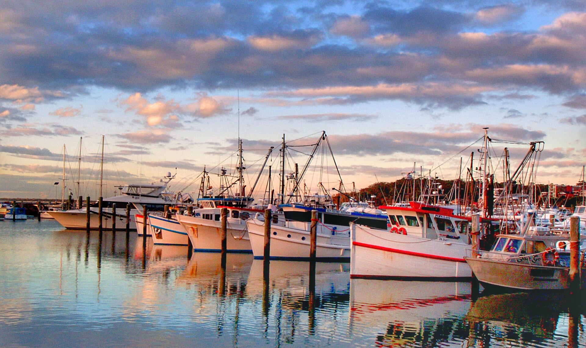 Fishing harbour at Nelson Bay, Port Stephens, Hunter region, NSW
